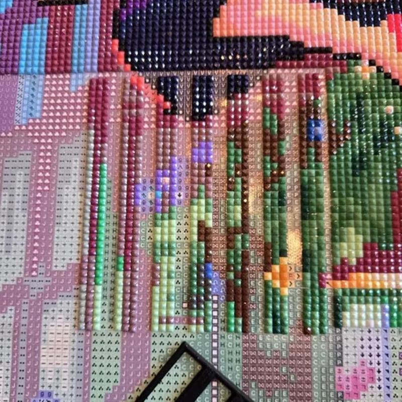 Opakovaně použitelné plastové pravítka Malířské průvodce Pro nadšence do diamantového umění Funkce protiskluzová textura a design šetřící čas