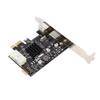 PCIe to PS 2 Adapter Card MCS9990CV Chip Built in USB2.0 Pin PCIe to 2 Ports PS 2 Keyboard Mouse Expansion Card for PC