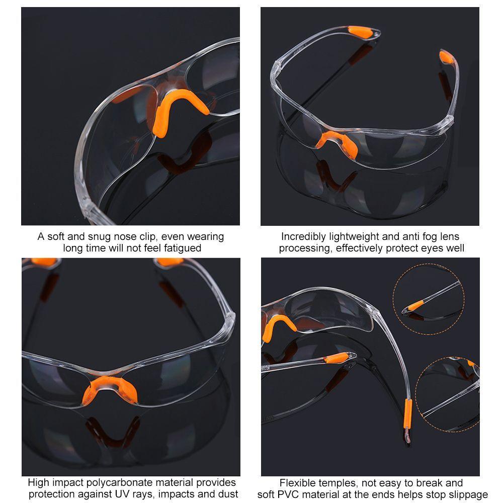 Lightweight Factory Lab Outdoor Work Eye Protective Safety Goggles Glasses