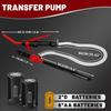 Gas Transfer Pump Battery Powered - Fuel Transfer Pump With Nozzle - Battery Operated Gas Pump With 3 FT Long Hose 2.2 GPM Transfer Pump For Water