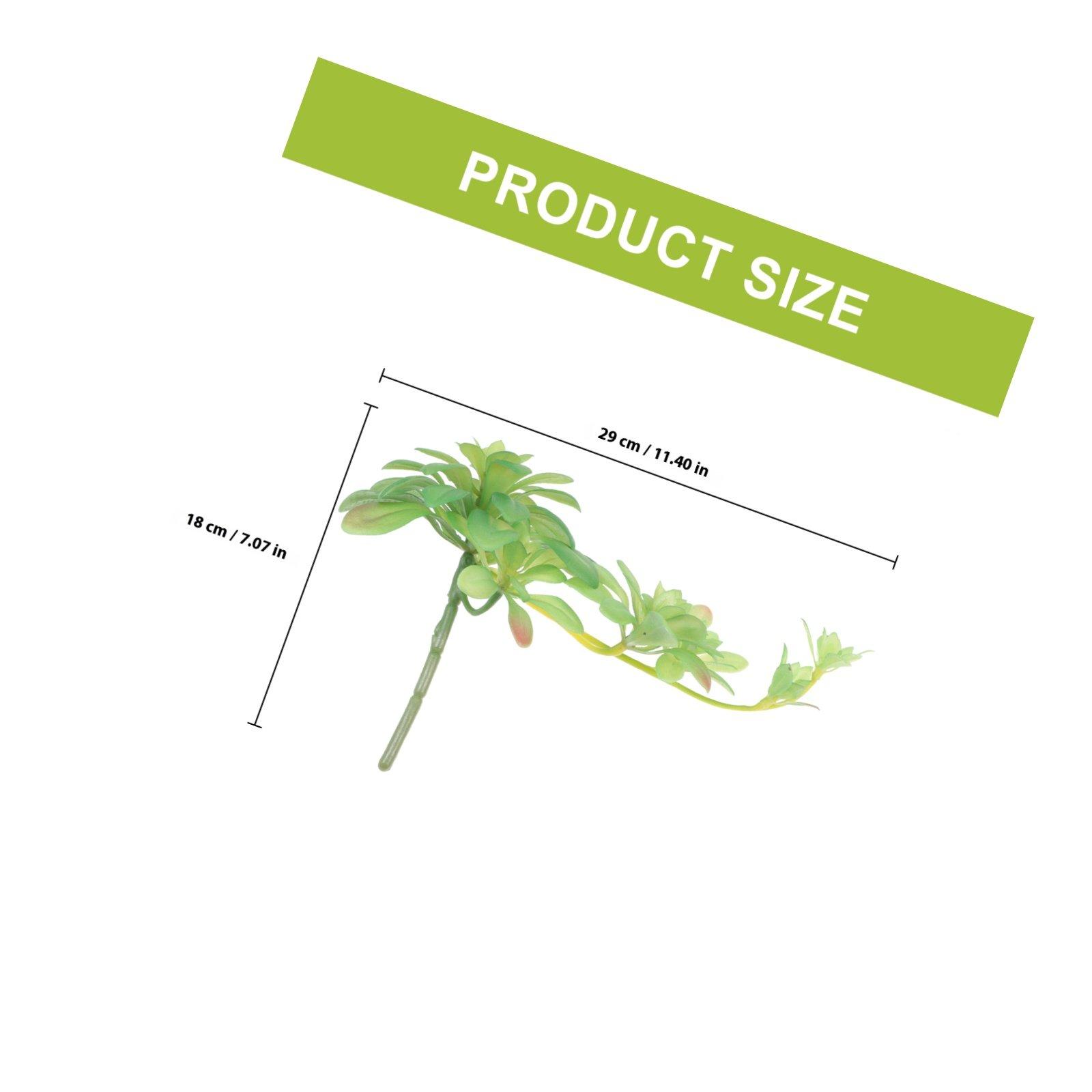 

1Pcs Artificial Succulent Plant Rattan Decorative Fake Plant Natural Color Transition Home Decor Wedding Photo Background Prop зелёный