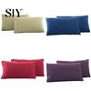 2 buc. Față de pernă de culoare solidă King Queen Home Dormitor Husă de pernă Decor