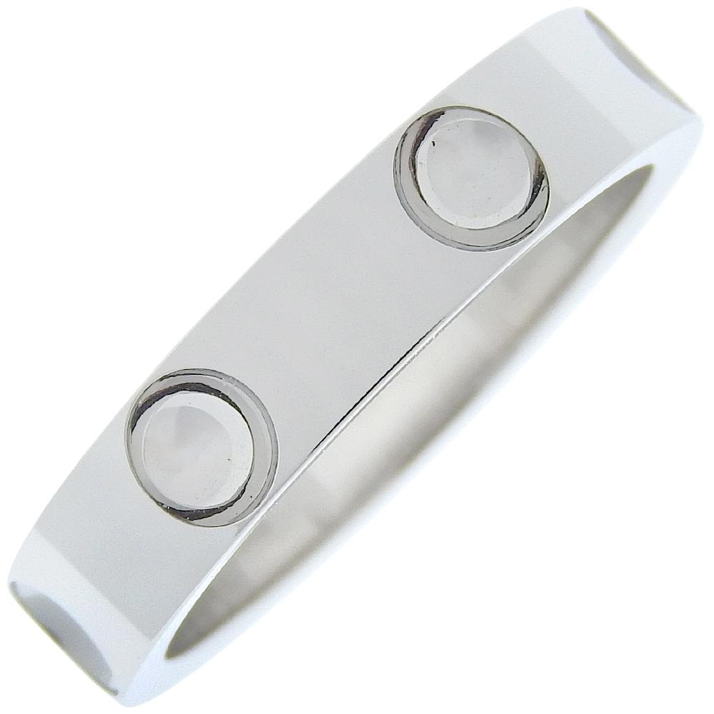 

LOUIS VUITTON Petite Berg en Preinte Ring K18 white gold #10.5(US Size) 9.1g mens Used