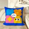 Art HHeadspace Cushion Cover Pillow Case Antidustmite Pillowcase Silky Short Plush Sofa Cushion Cover hot