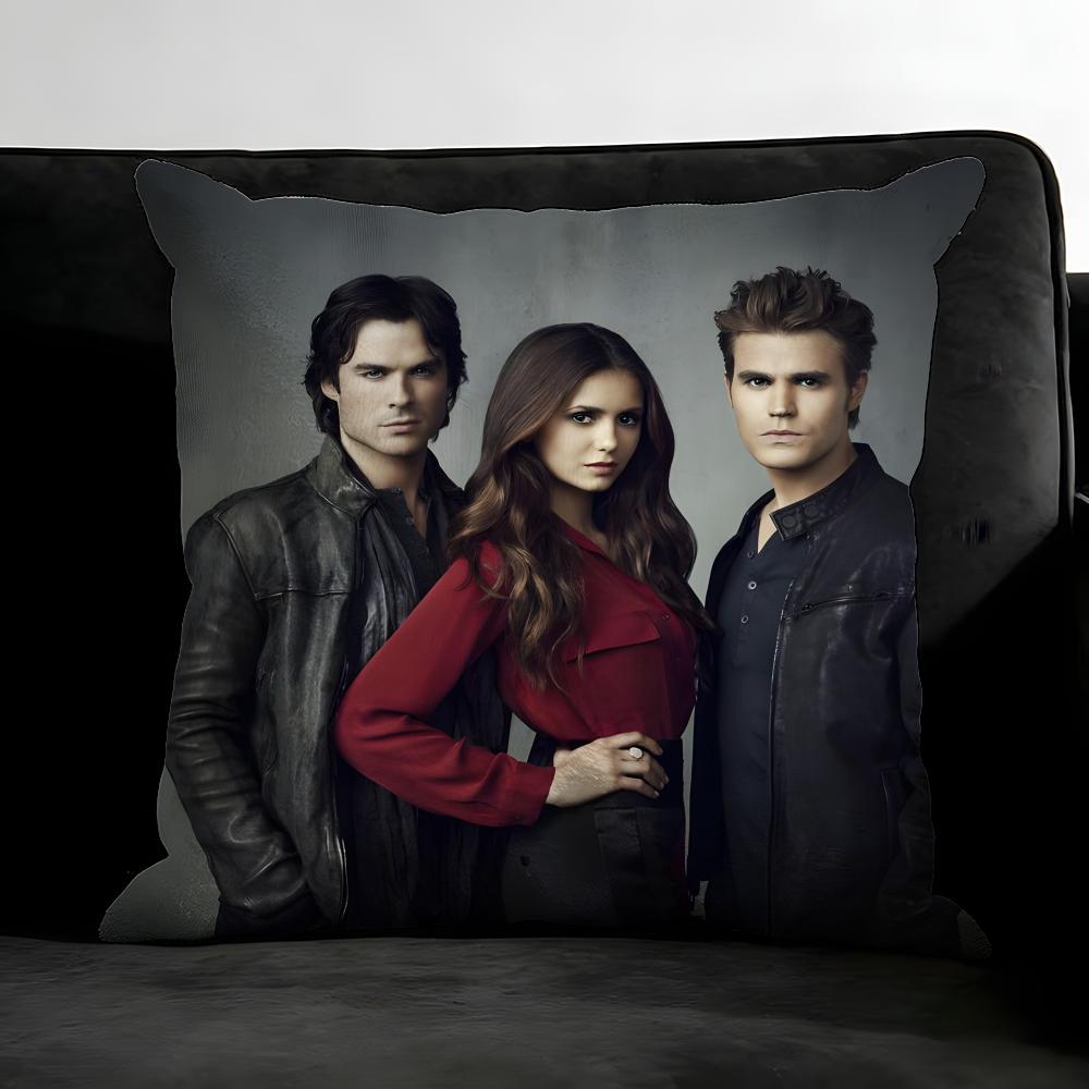 The V-Vampire D-Diaries Tv Series Cushion Cover Pillowcase Ultra Soft Skin Friendly Fabric Cloud Like Comfort & Concealed Zipper