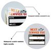 Clear Transparent Surface Maintenance Reminder Label Car Service Sticker  Auto Repair Shop