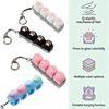 Heißer Multi-Stil LED-Leuchtender Tastenkappen-Schlüsselanhänger Clicker Fidget-Spielzeug Stressabbau Tragbares Schreibtischzubehör Für Kinder Erwachsene