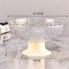 Footed Fruit Bowl Dessert Display Stand with Draining Holes Base Tray Snacks Basket for