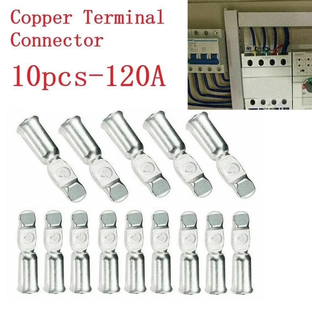 Heavy Duty Copper Terminals Connector 10 Pack Up To 600 Volts Perfect For Battery Connections Forklifts And More!