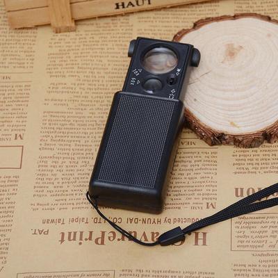 Portable LED UV 30x/60x Dual Magnification Jewelry Magnifier