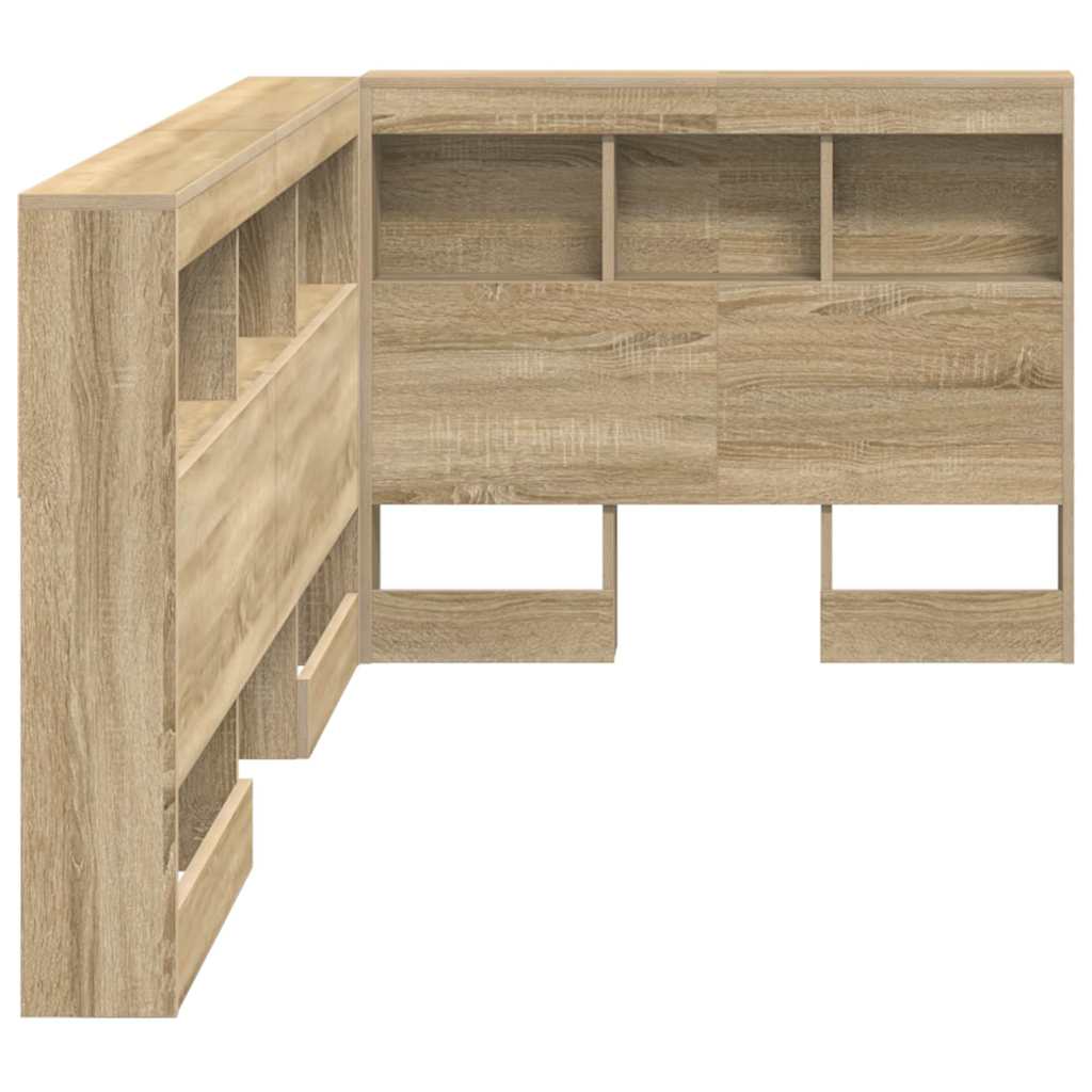 Storage Headboard Sonoma Oak 75 cm Particle Board