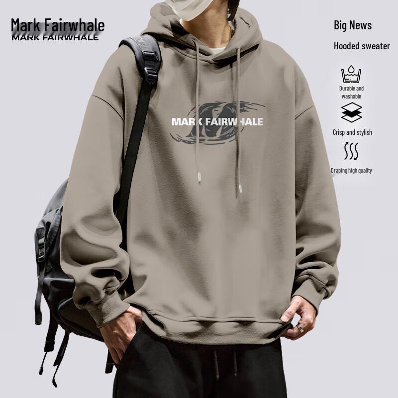 

Mark Fairwhale Men s Heavyweight Loose Fit Hooded Sweatshirt L