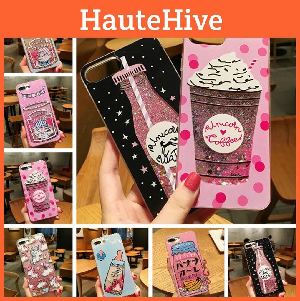 Unicorn Ice Cream Perfume Bottle Pattern Phone Cases For Iphone 6 6s 7 8 Plus