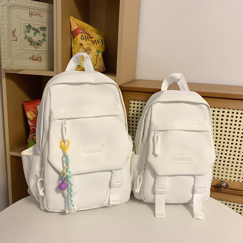 Children's Schoolbag Grade 3-6 Primary School Backpack Solid Color Women's Backpack