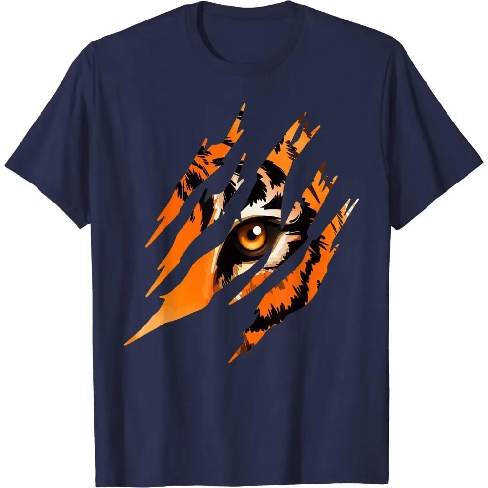 Tiger Eye Safari Zoo Wildlife Animal Zookeeper Costume Gift T-Shirt Streetwear Men Clothing New Arrivals 2023 Men  Four Seasons