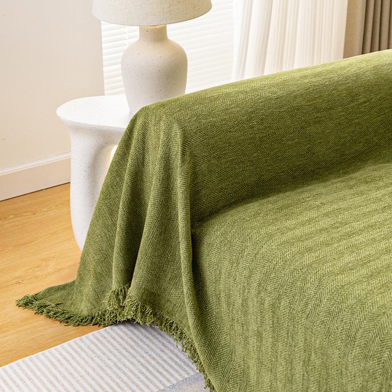 Husă de canapea cu model în spină de pește Prosop Pernă de canapea Four Seasons Universal Chenille Nou Prosop de canapea Husă de canapea universală Pânză