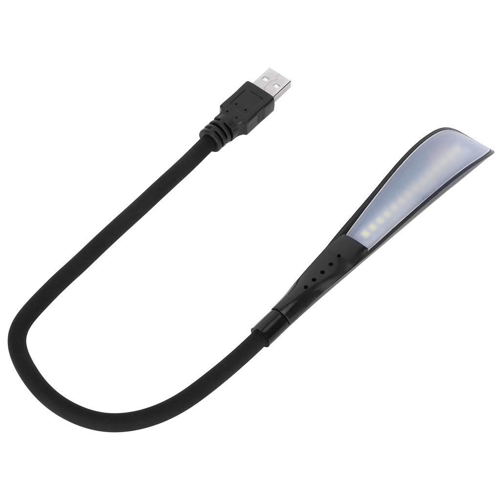 USB Reading Light 14LED Night Lamp Adjustable Brightness Flexible W/Touch Switch for Laptops Desktop
