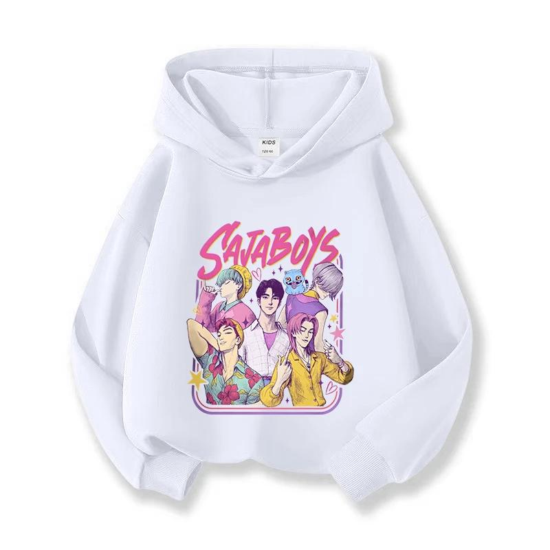 KPop Devil Hunter Cartoon Printed Fashion Children's Hoodie Casual Comfortable Hoodie