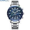 CRRJU 2306New steel band men's watch, simple business style, personalized men's fashion, waterproof with calendar