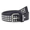 Geponste Riem voor Mannen en American Bling Stijlvol [NGGNKAA] Vrouwen, Punk, Jeans, Y2K, Casual, Streetwear, Bling, 115cm, Zwart, Opvallend, Woon-werkverkeer,
