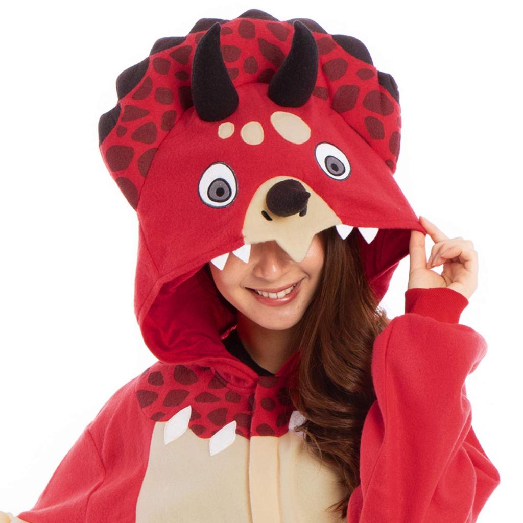 SAZAC Triceratops Fleece Costume, Medium, SZC-222