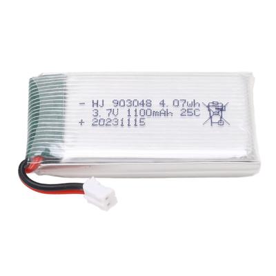 3.7V 1100mAh Battery With PH2.0 Connector Drone Flight Battery Li Po Light Weight RC Battery For