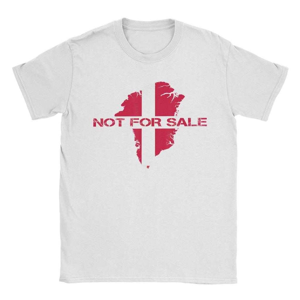 Awesome Denmark Flag Greenland Is Not For Sale TShirts for Unisex Cotton T Shirt Short Sleeve Tee Shirt Birthday Present Clothing