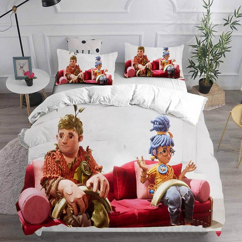 

Game Takes Two Cartoon Printed Bedding Sets Comforter Quilt Bed Cover Duvet Cover Pillow Case 2-3 Pieces Sets Kids Adult Size EU Single 135x200cm