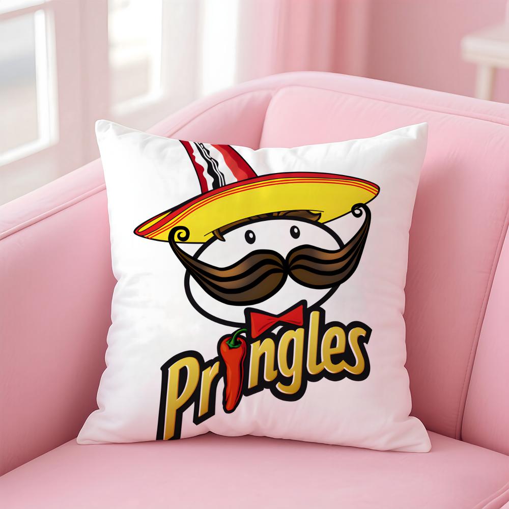 Brand P-PringlesS Cushion Cover Comfortable Reversible Pillow Cover Ideal for Car Sofa Bedroom & Beyond