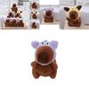 Adorable Capybara Plush Toy Bag Charm Soft Stuffed Animal Doll With Cute Design
