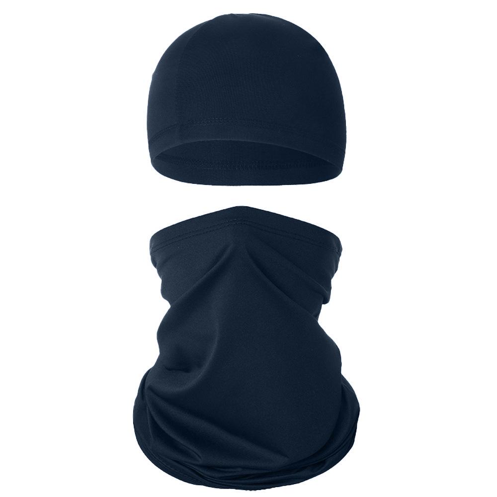 Breathable Summer Sun Protection Cycling Skull Cap & Multifunctional Ice Silk Headscarf