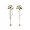 Golden Iron Wedding Flower Stand Ornament for Hotel and Home Decor