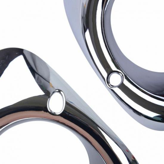 2pcs Car Chrome Front Fog Light Cover Trim For 2013 2014 Mitsubishi Outlander