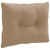 R Back Cushion PUTTEN 100percent Polyester Taupe 50 X 40 X 10 Cm