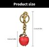 Dazzling Apples Keychain Car Accessory Sophisticated Handbag Embellishment Alloy Texture Present for Fashion Enthusiasts