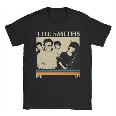 Cool The Smiths Morrissey T-Shirt for Men Round Collar Pure Cotton T Shirts Short Sleeve Tees Graphic Tops