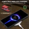 LC.IMEEKE L5 For Samsung Galaxy S25 FE Magnetic Phone Case Leather Back Cover with Detachable Card Holder
