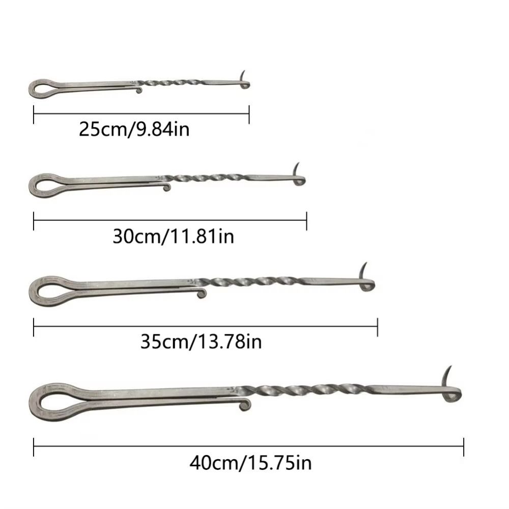 Reusable Barbecue Turner Hook Long Handle Grilling Steak Turner Practical BBQ Food Flipper  Griddle