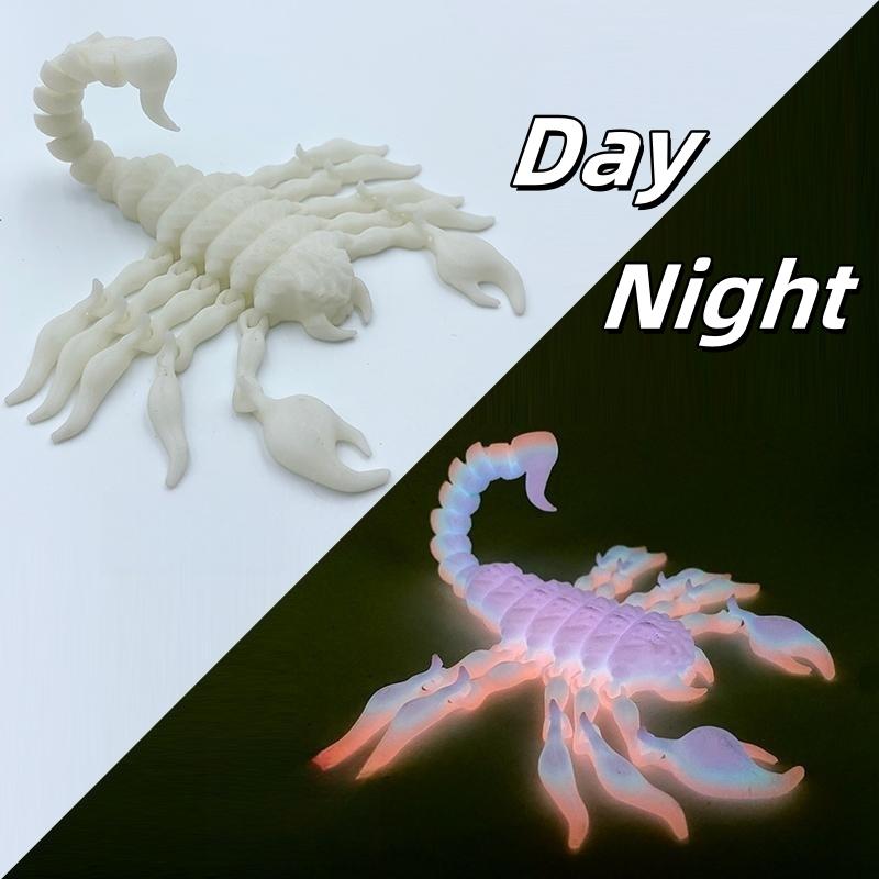 Leuchtende Spielzeuge 3D-gedrucktes Tier Leuchtet im Dunkeln Drache Schlange Katzen Drehbar Gelenkig Tyrannosaurus Rex Heimdekoration Kindergeschenk