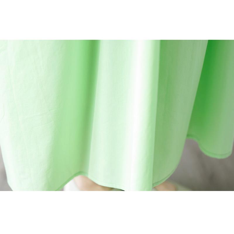 DIMANAF 2025 Summer Women New Plus Size Dress Spliced Basic Casual Loose Long Vintage V-Neck Pleated Dress Maxi