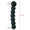 Black Crystal 7 Beads Wand Glass Quantity Plug