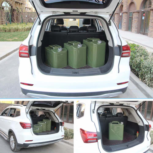 KHK 30-liter Green Vertical Gasoline Can, Fire Prevention Law Compliant, Galvanized Steel, Outdoor Use, Car Emergency Response Supplies