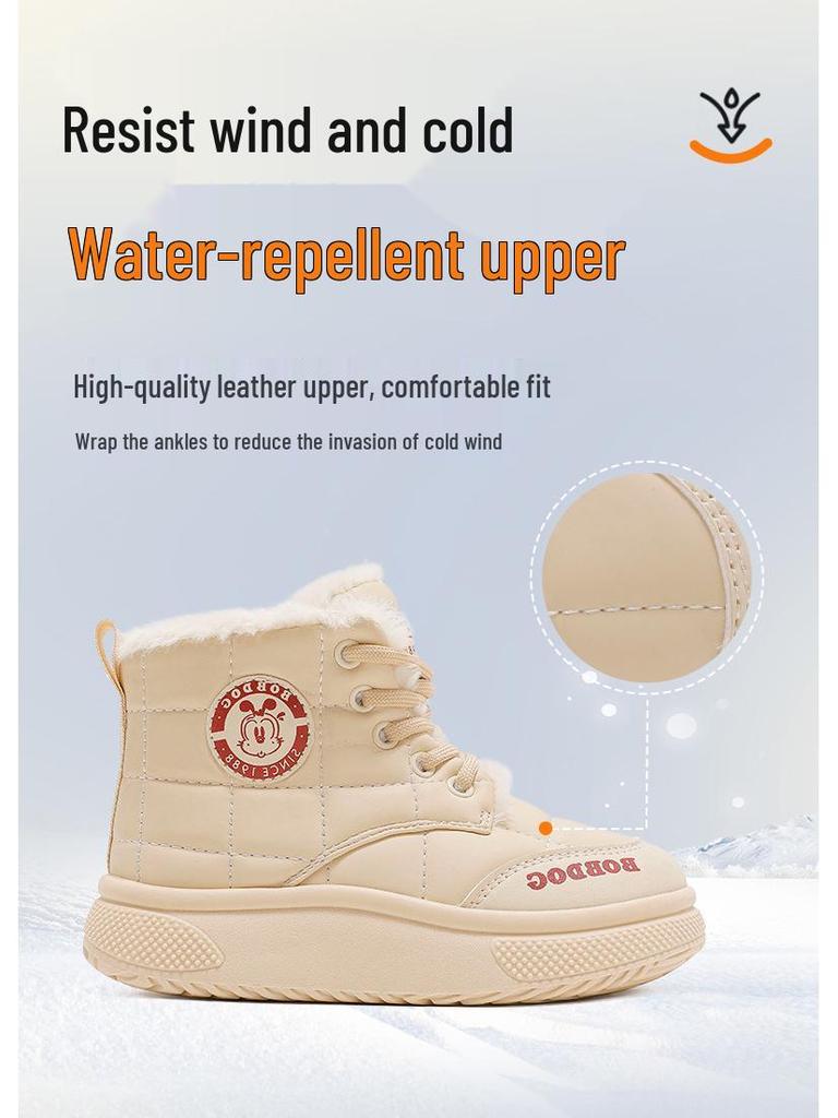 Babudou Wasserdichte Schneestiefel für Kinder - Winterstiefel mit Samtfutter für Jungen & Mädchen, 2025 Edition.