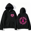 Believe Hope Fight Breast Cancer Awareness Hoodie Pink Ribbon Heart Letter Graphic Front Back Print Cancer Warrior Hooded Tops