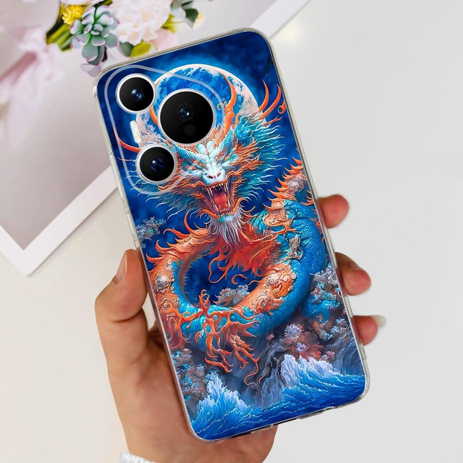 Für Huawei Pura 70 Hülle Niedliche Cartoon Bemalte Abdeckung Klare Silikon Handyhülle Für Huawei Pura 70 Pro Plus Pura70 Pro + Weiche Hülle