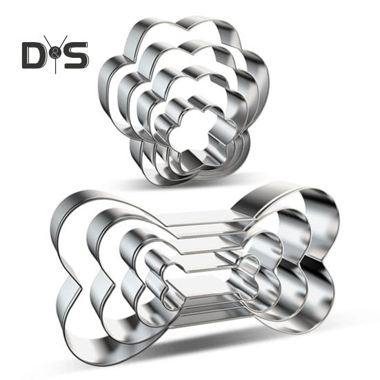 Non Stick 4Pcs/Set Biscuit Mold Heat Resistant DIY Dog Bones/Claws Cookie Mold Kitchen Utensils