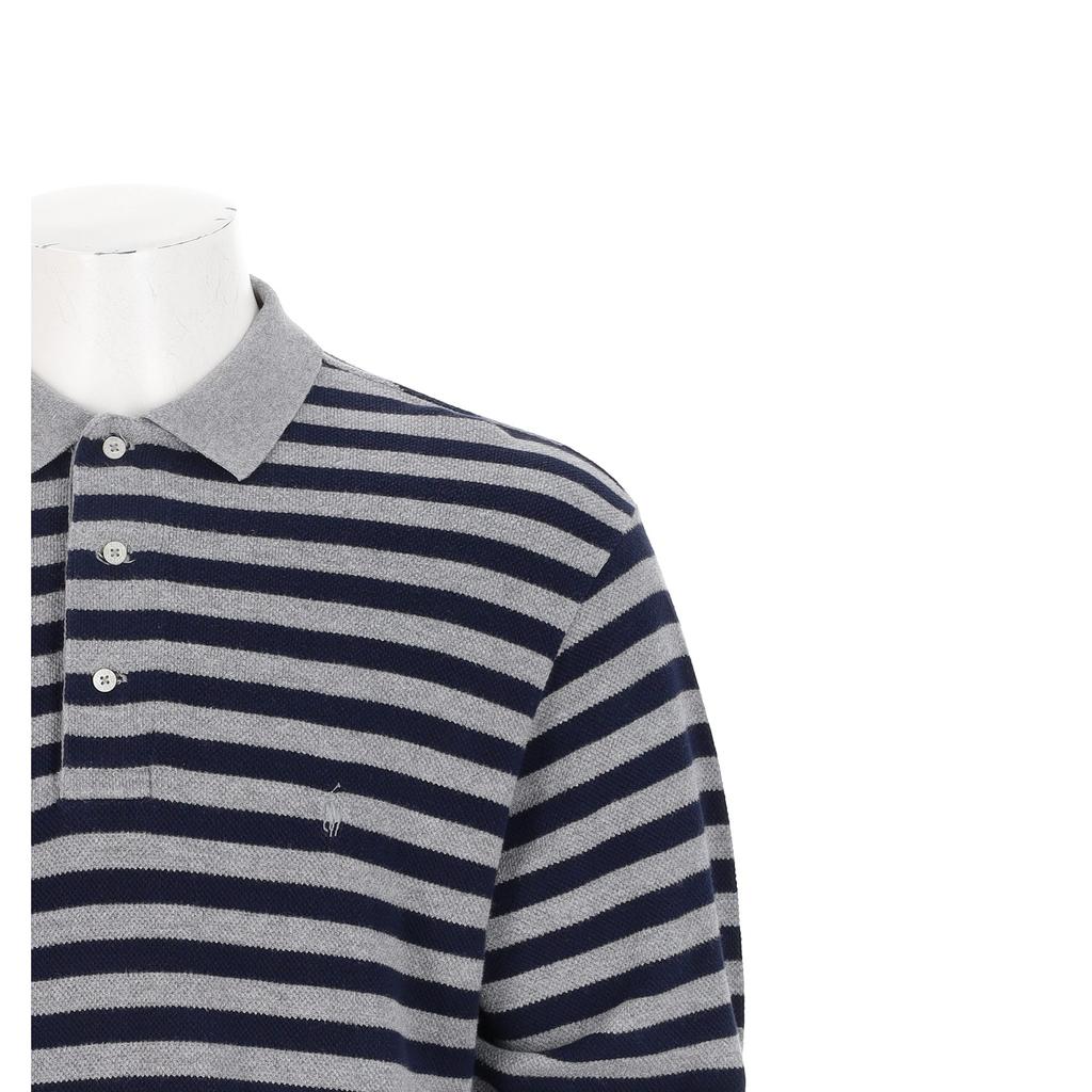 Seconde vie - Polo manches longues Homme Gris - Excellent état