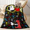 Snoopy Woodstock Friendship Blanket Durable Comfort Great for Bedding Bed Livingroom Four Seasons Universal Modern