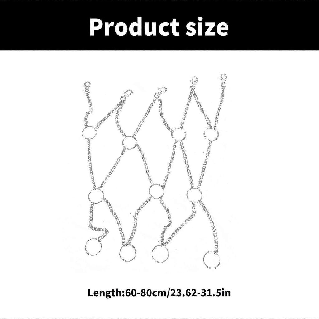 Trendy Fishnet Adjustable Chain Belt Designs Accessory for Hip Hop and Punk Fashion Enthusiasts Use Stylish Outfits