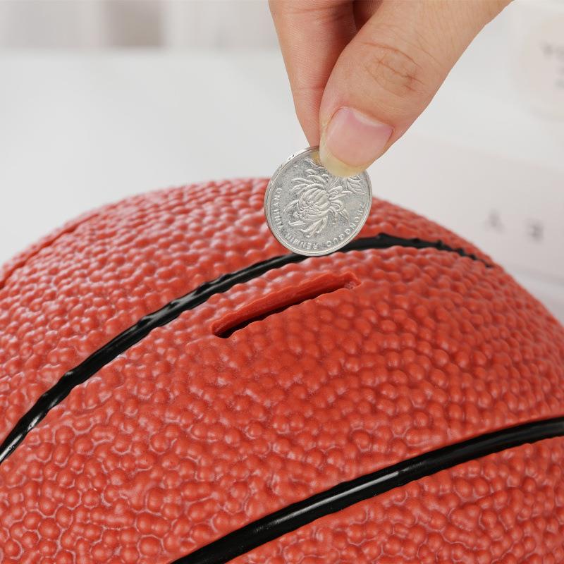Creative Football and Basketball Silicone Piggy Bank - Anti-Drop Money Box for Kids, Students, and Home Decoration